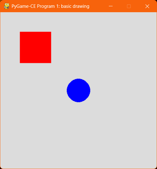 プログラムを実行すると表示されるはずのウィンドウ